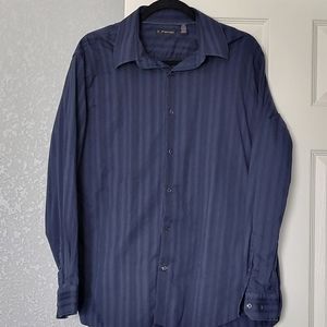 EUC! J.Ferrar Navy Button Down